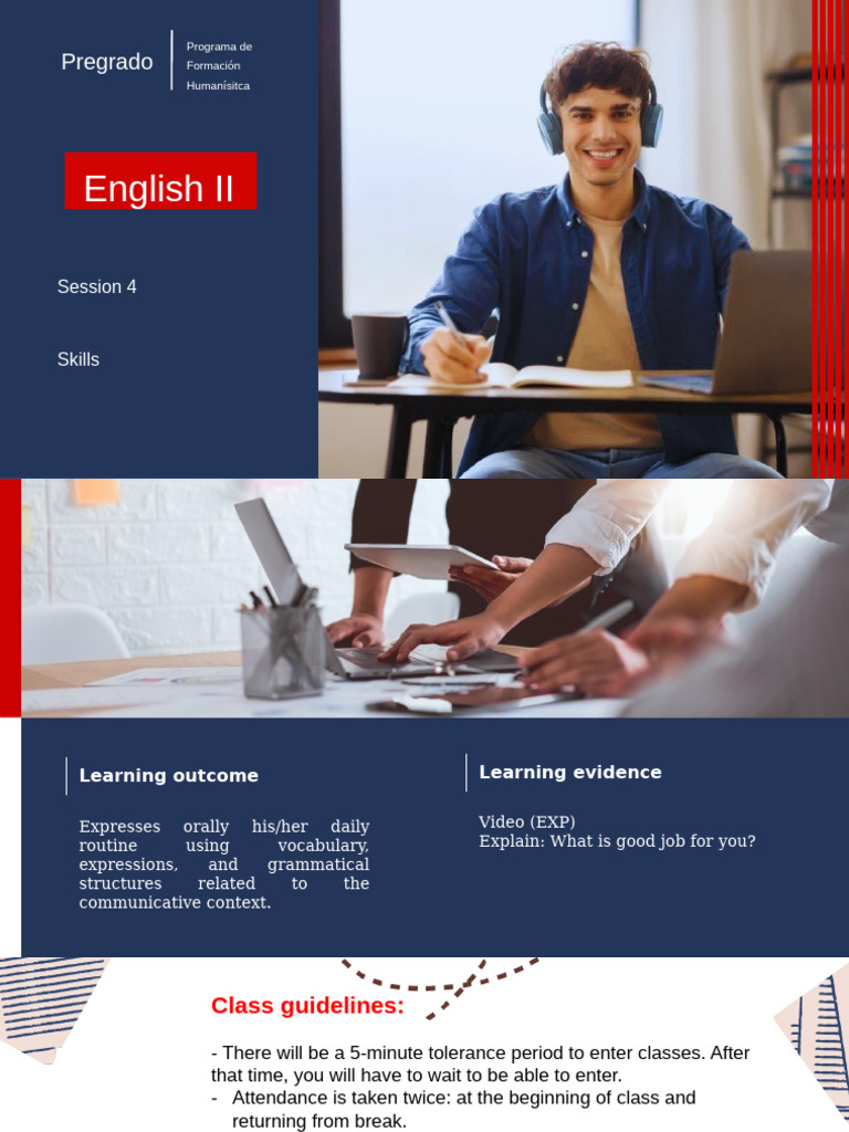 English II: Daily Routine Skills Session | PDF | Communication ...