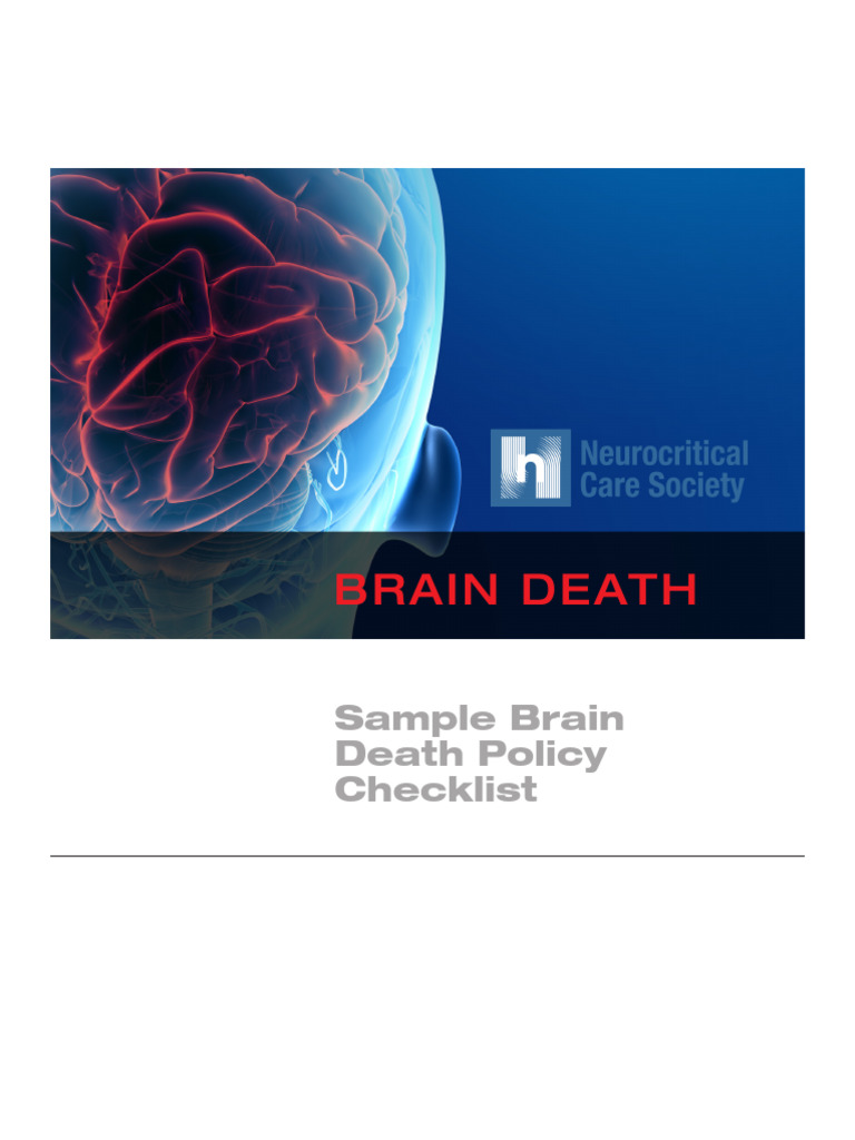 Brain Death Policy Checklist Guide | PDF | Apnea | Blood Pressure