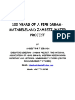 100 Years of a Pipe Dream- Matabeleland Water Project and Water Politics in Zimbabwe