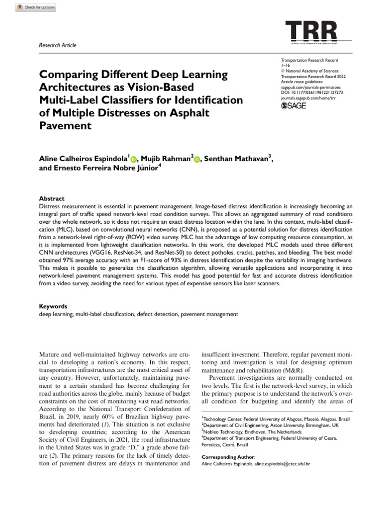 Deep Learning for Asphalt Distress Detection | PDF | Image Segmentation ...