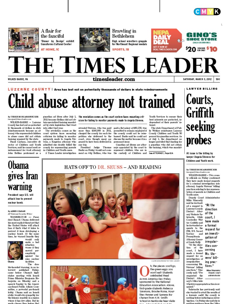 Times Leader 03 03 2012 Lawsuit United States Government
