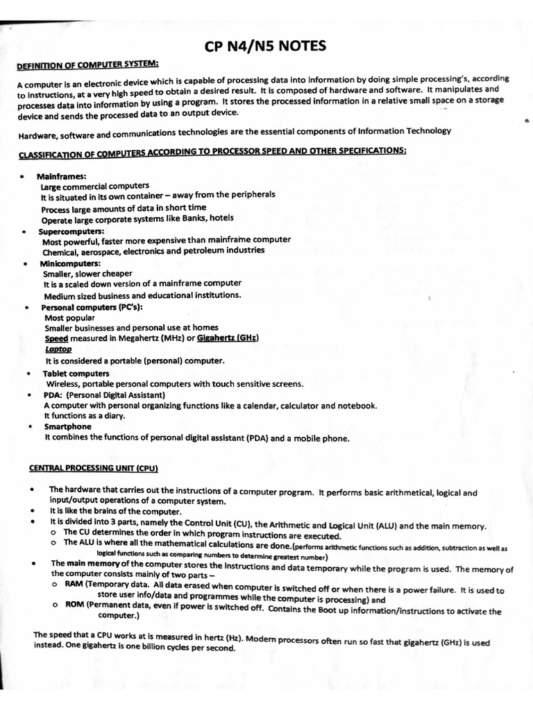 Computer Notes | PDF