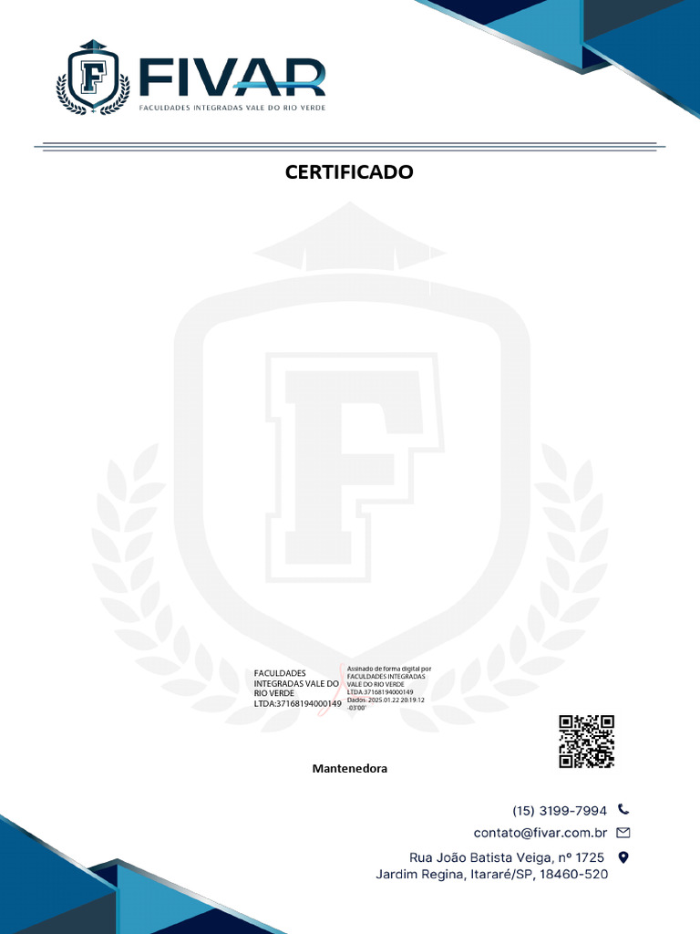 Certificado de Conclusão em Administração | PDF