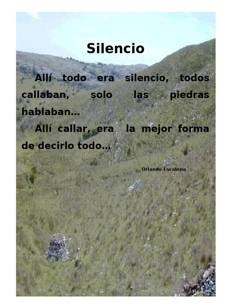 POEMA Silencio | PDF