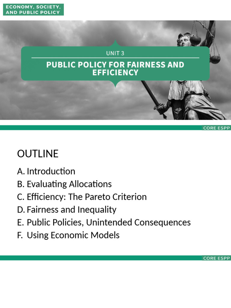 Public Policy: Efficiency and Fairness Analysis | PDF | Policy ...