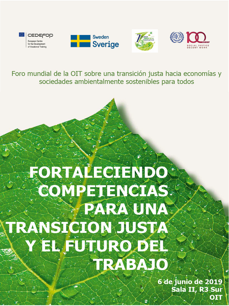 Competencias para una Transición Justa | PDF | Economía baja en carbono ...