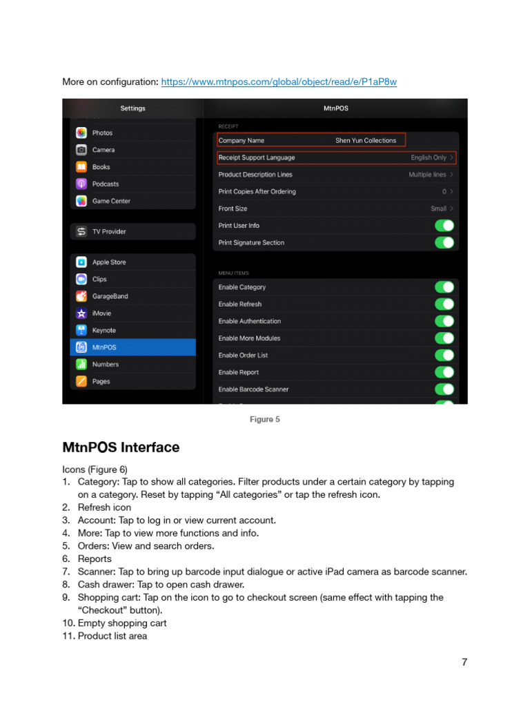 MtnPOS User Interface Overview | PDF