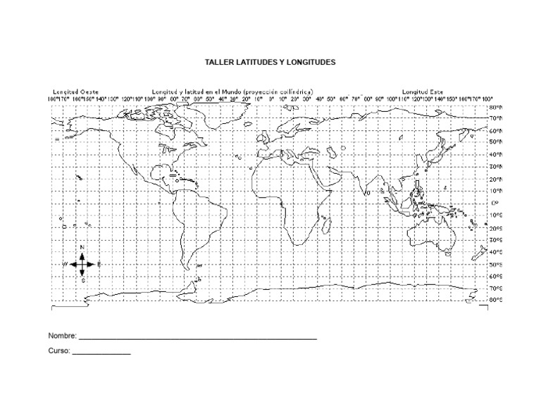 Taller Latitudes y Longitudes | PDF