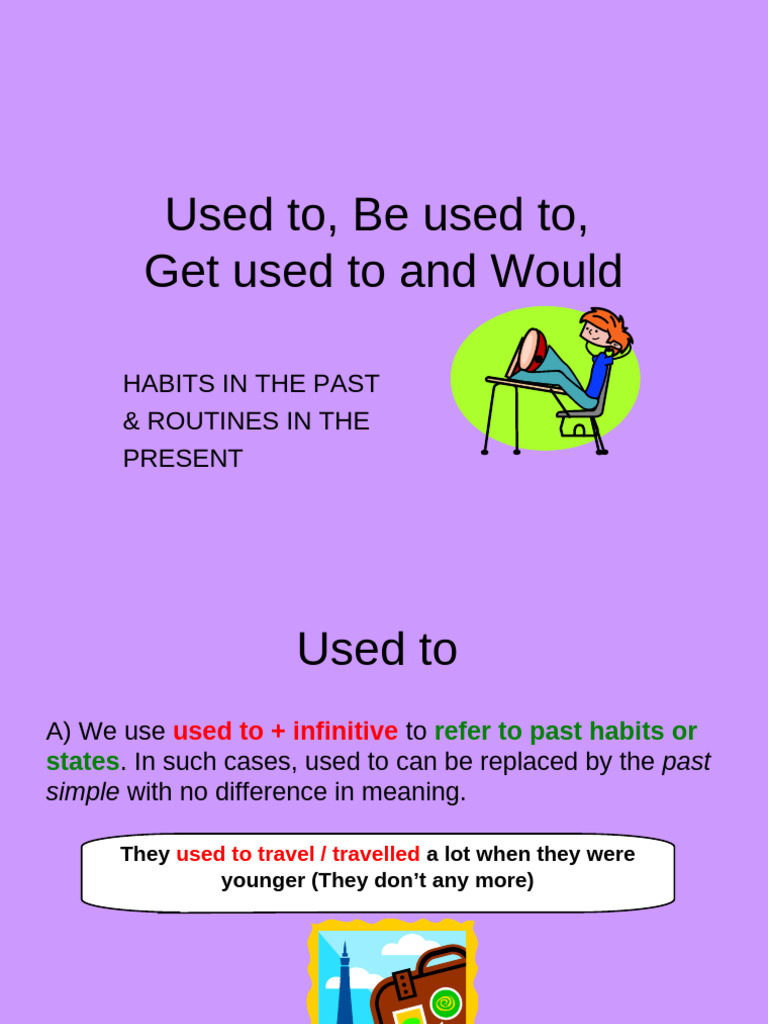Used To Be Used To Get Used To | PDF