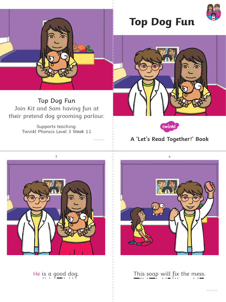 Dog Grooming Fun with Kit and Sam | PDF