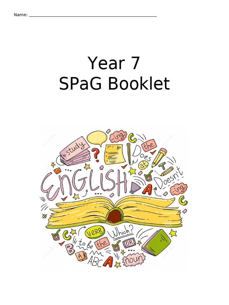 Year 7 SPaG Noun and Verb Exercises | PDF | Adverb | Adjective