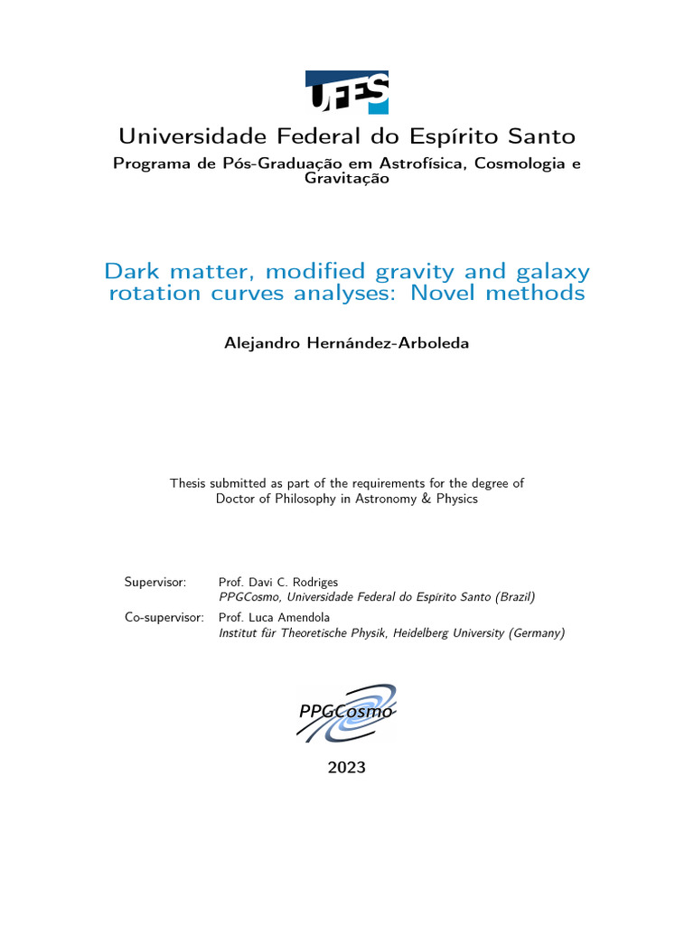 Dark Matter and Modified Gravity Analysis | PDF | Galaxy | Dark Matter