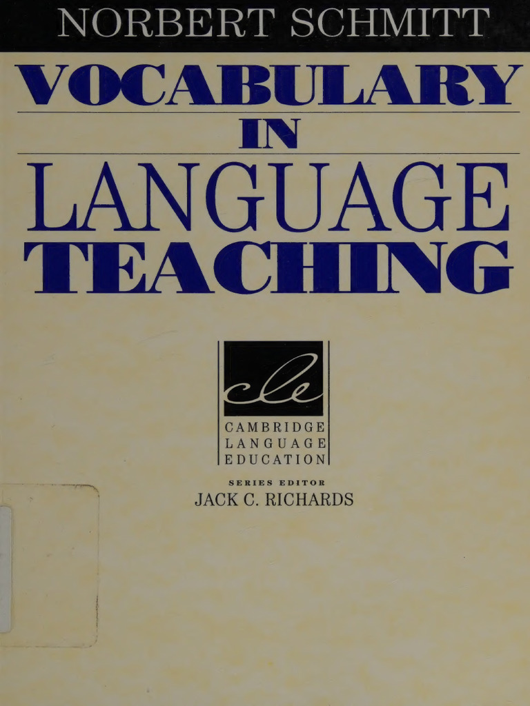 Vocabulary in Language Teaching Guide | PDF | Vocabulary | Language ...