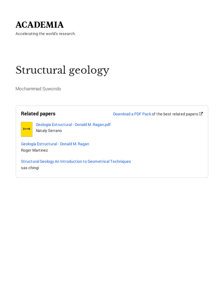 Structural Geology Techniques Guide | PDF | Stress (Mechanics) | Fault ...