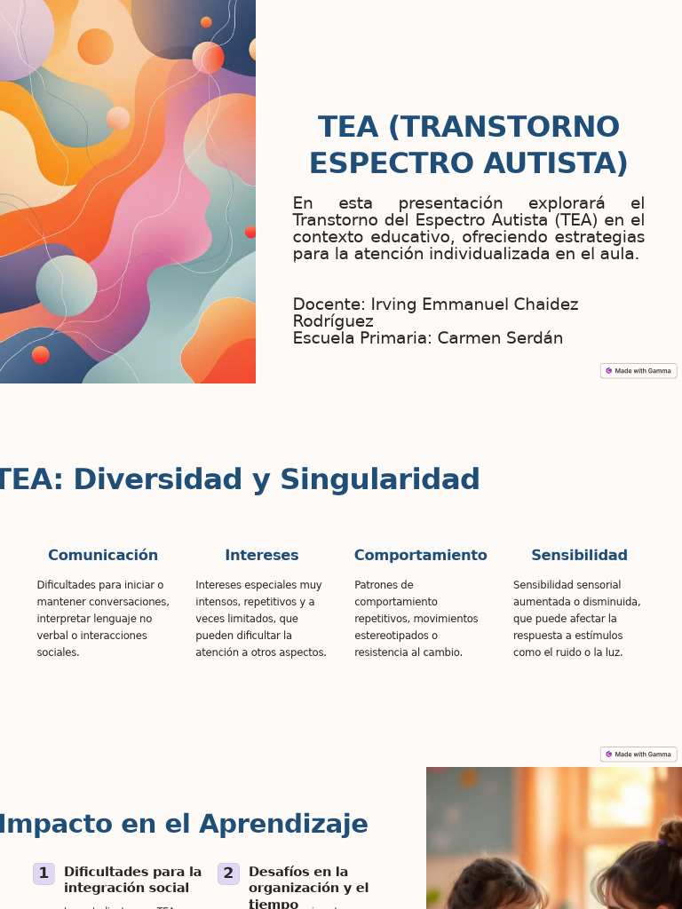 TEA Entendiendo y Atrayendo | PDF | Autismo | Enseñando