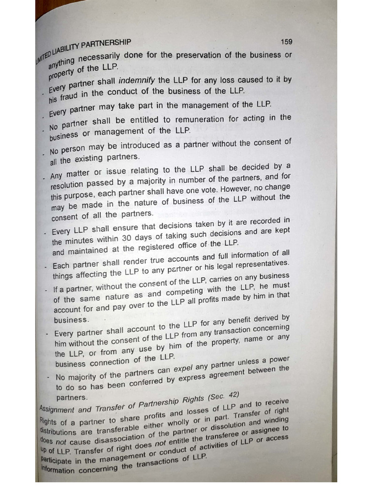 Full Notes On LLP - 5 | PDF