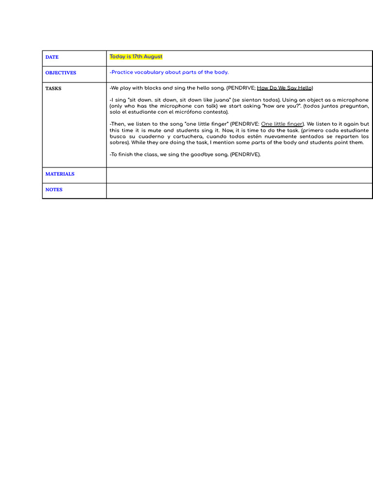 Shapes Lesson Plan for Kindergarten | PDF