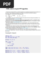 VHDL Code For 8 Point FFT Algorithm