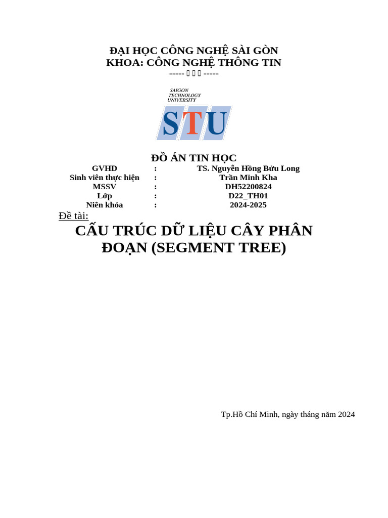Đ Án Segment Tree | PDF