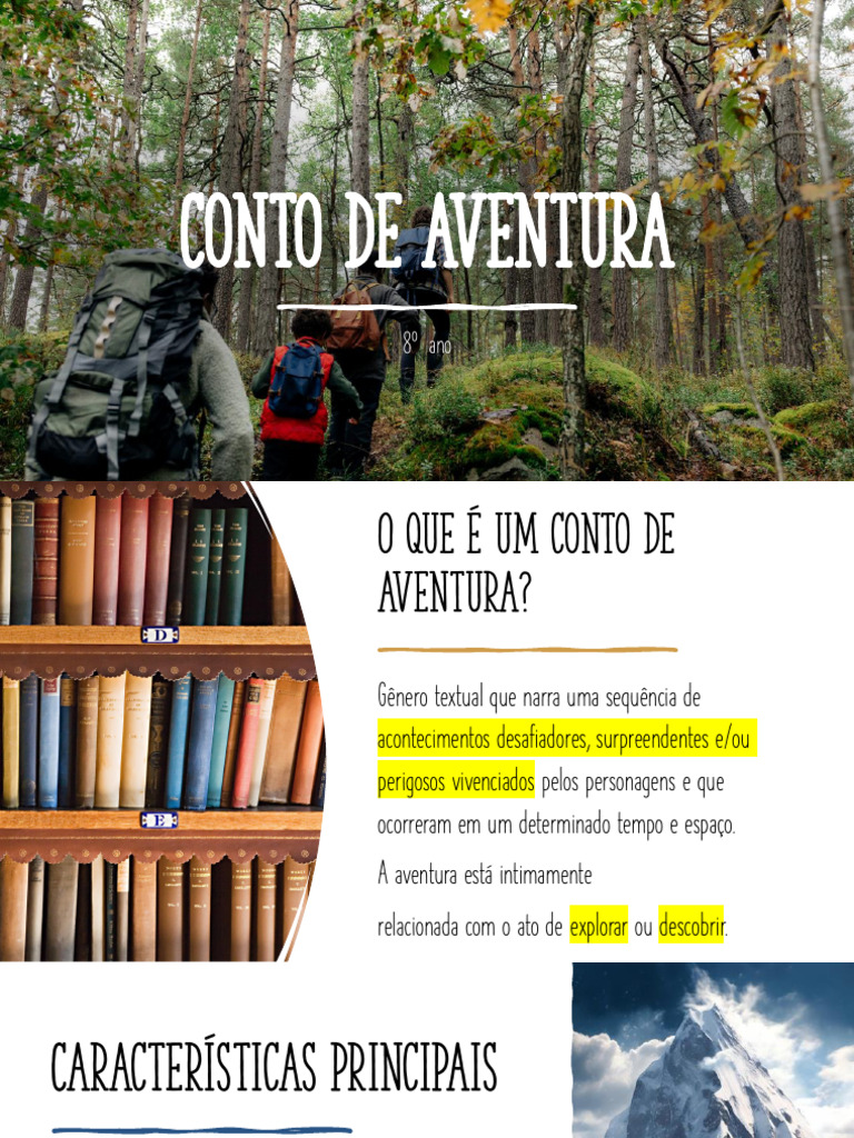 Características do Conto de Aventura | PDF