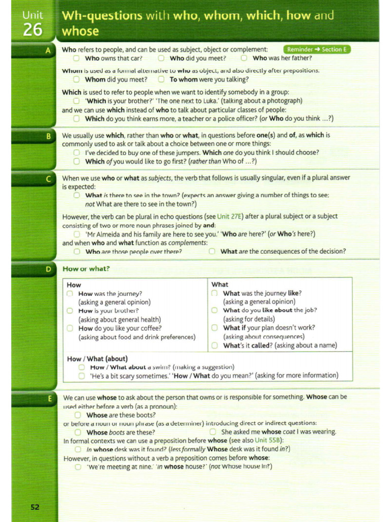 26 WH Questions | PDF