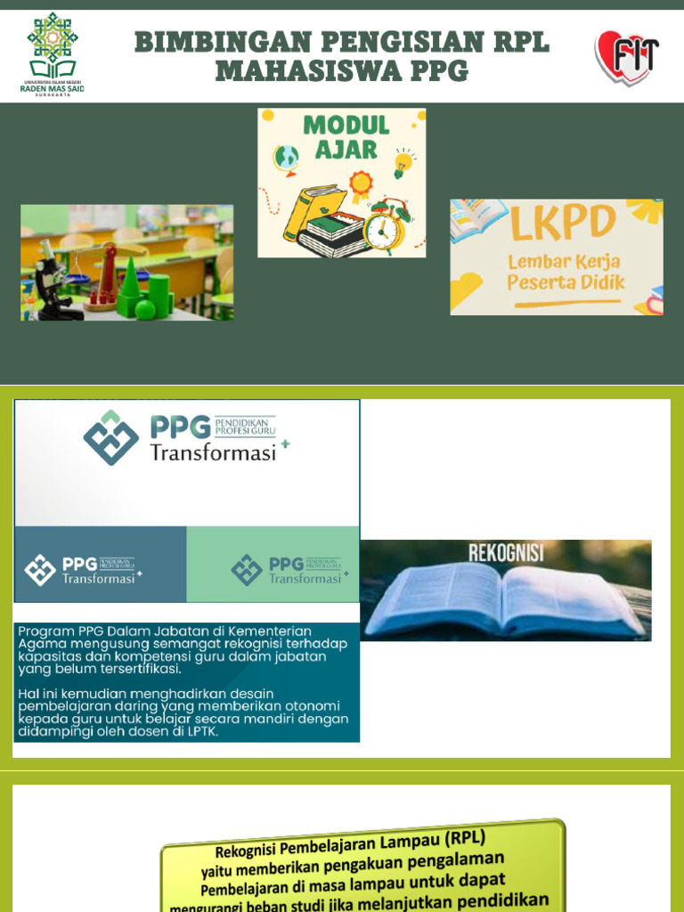 Panduan RPL PPG Kemenag 2025 | PDF