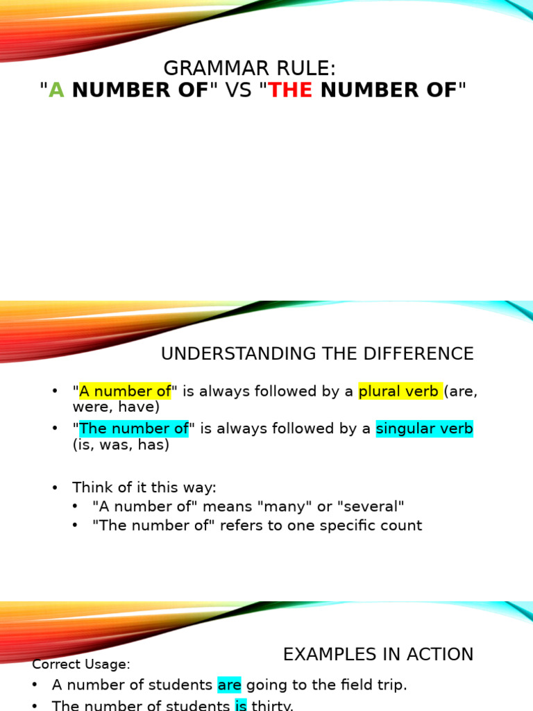 Grammar Rules 5D | PDF | Grammatical Number | Subject (Grammar)
