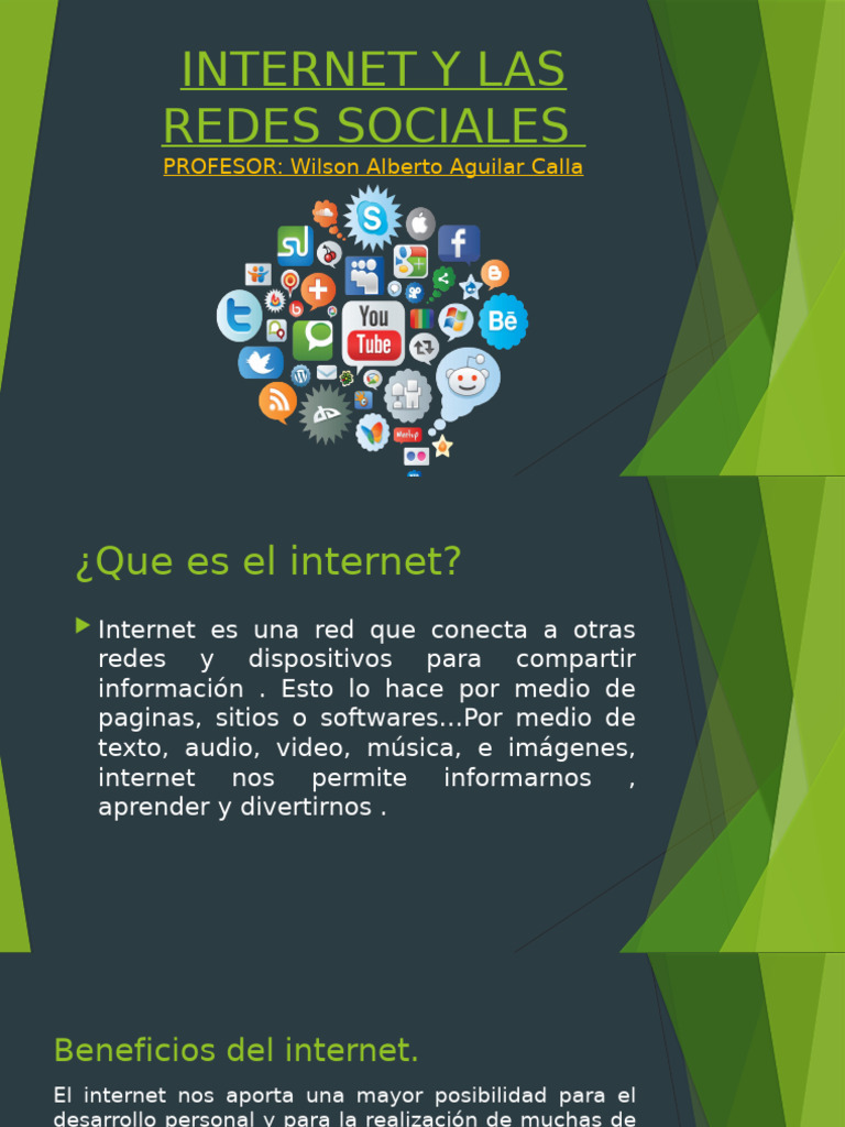 Internet y Redes Sociales: Pros y Contras | PDF | Servicio de redes ...