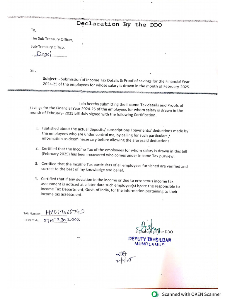 Ddo Declaration | PDF