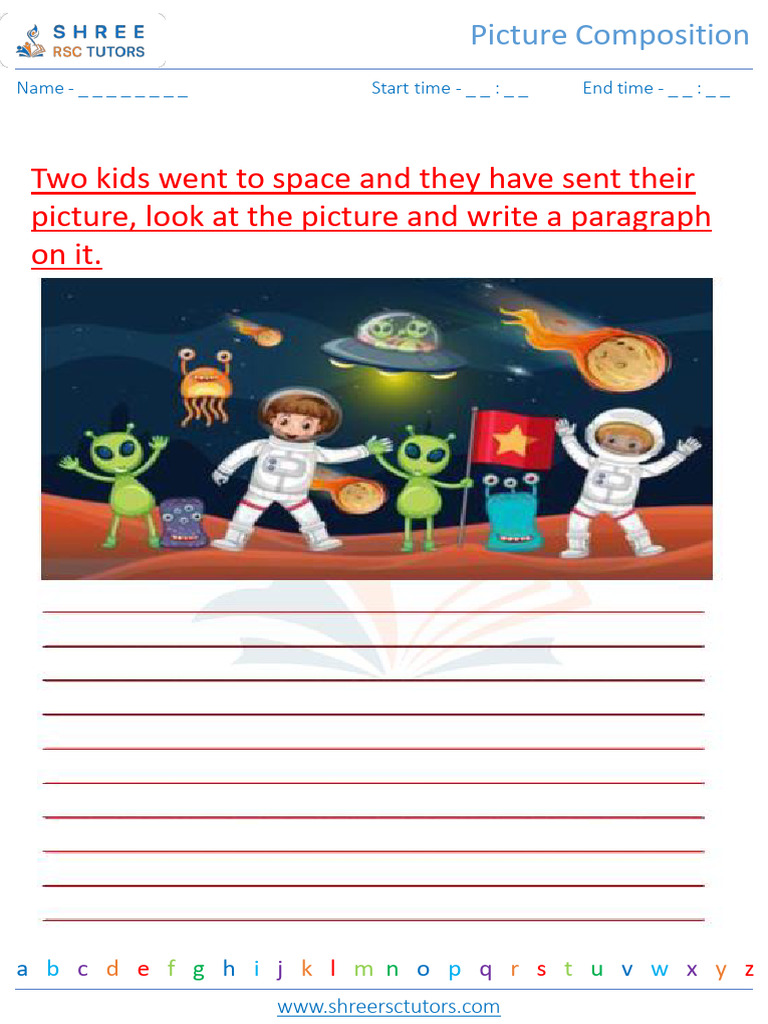 Space Adventure Picture Composition | PDF