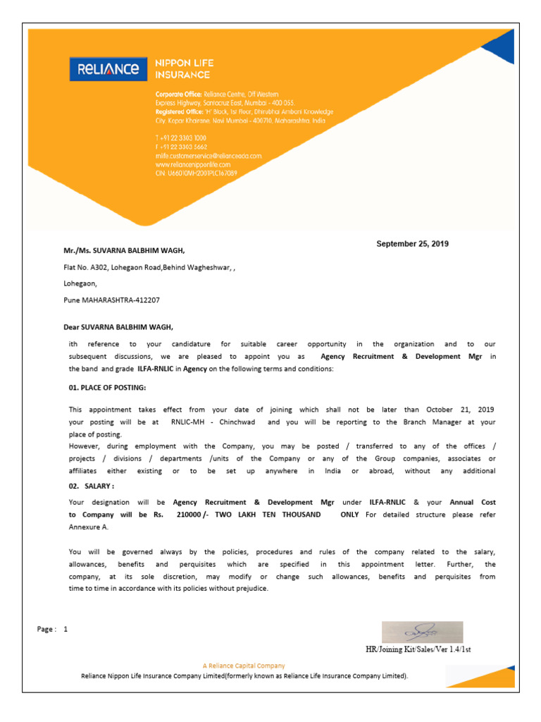 Reliance | PDF | Employment | Trade Secret