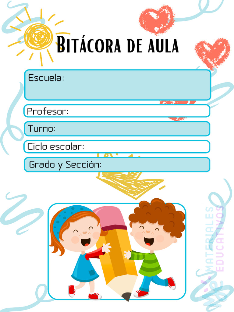 Portadas para Bitácoras Escolares | PDF