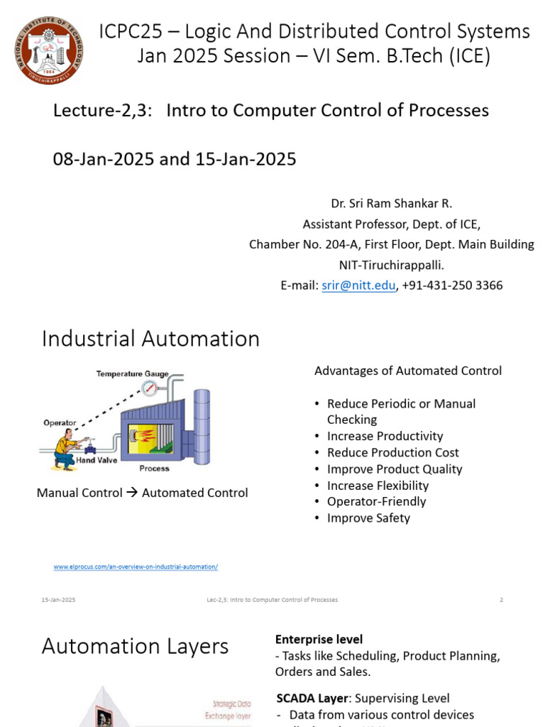 Computer Control of Processes Overview | PDF | Analog To Digital ...