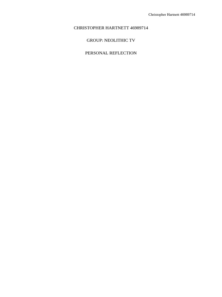 Script Writing Reflection for Group Project | PDF | Human Communication ...