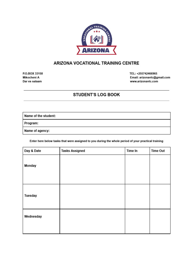 Students Log Book | PDF