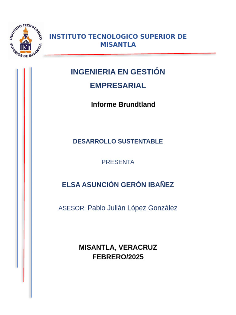 Informe Brundtland y Desarrollo Sostenible | PDF | Sustentabilidad ...