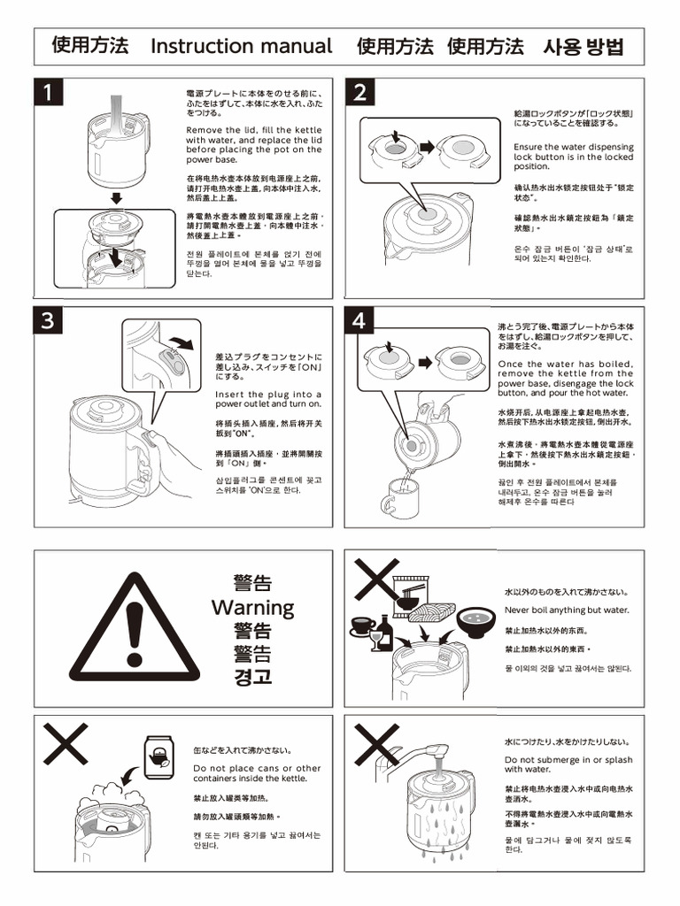 Kettle Safe Multilanguages | PDF