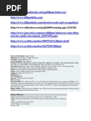 lilliput brand kidswear