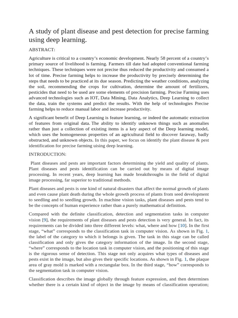 Agriculture | PDF | Agriculture | Deep Learning