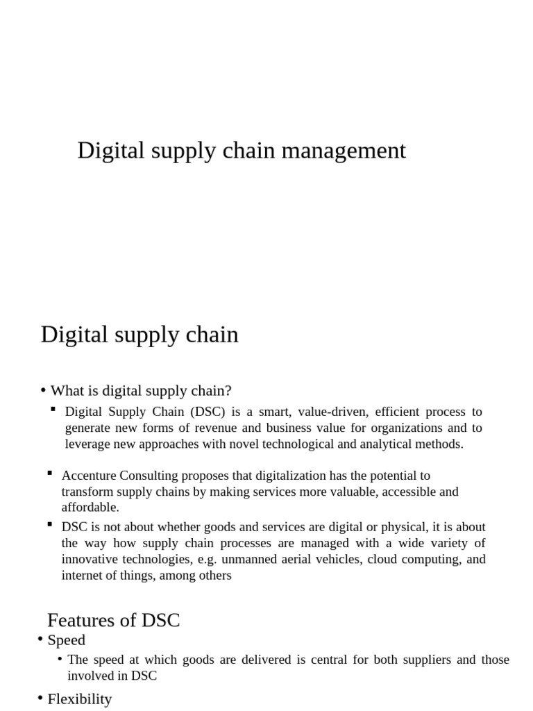 Digital Supply Chain and I4.0 | PDF | Internet Of Things | Supply Chain