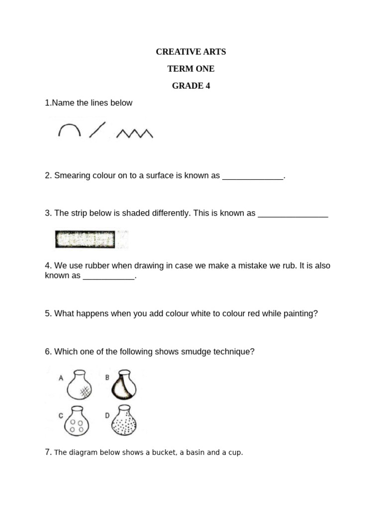 Grade 4 Creative Arts Notes | PDF