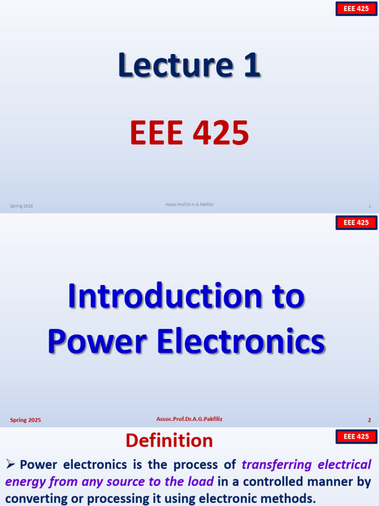 Introduction to Power Electronics Basics | PDF | Bipolar Junction ...