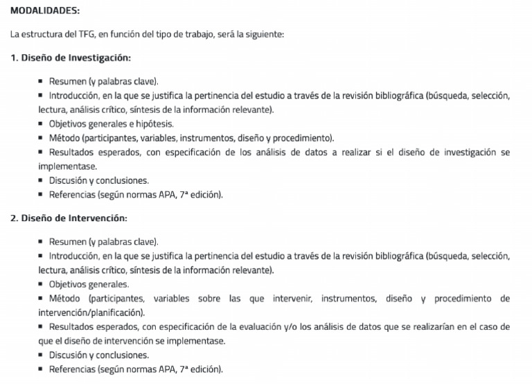 Estructura TFG Según Formato | PDF