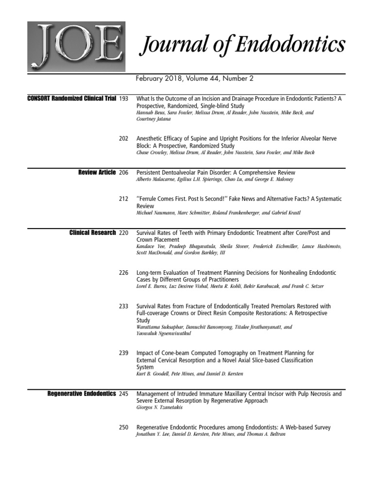 Table of Contents - Joen | PDF | Tooth | Dentistry