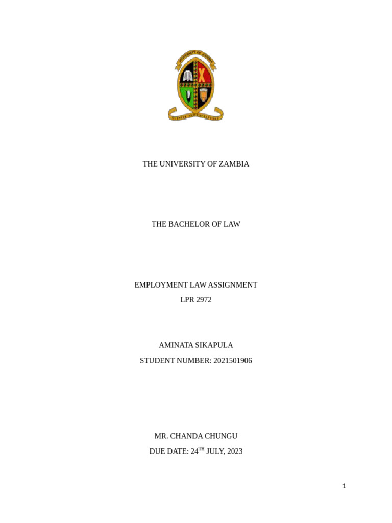 Employment Law: Unfair Dismissal Analysis | PDF | Employment | Business Law