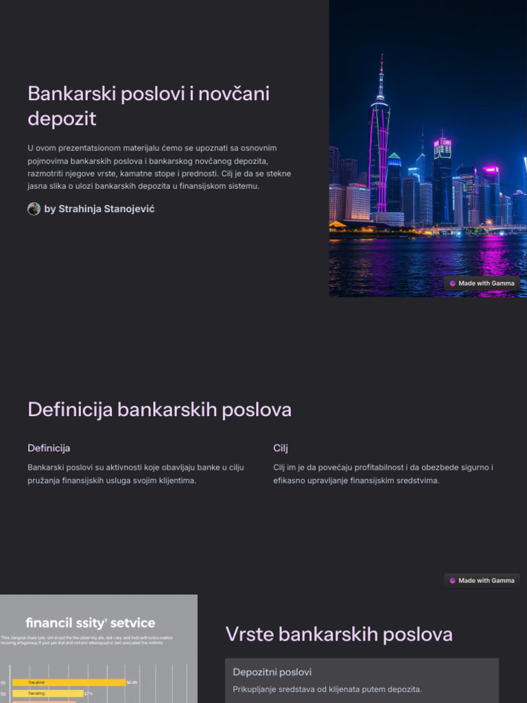 Bankarski Poslovi I Novcani Depozit | PDF