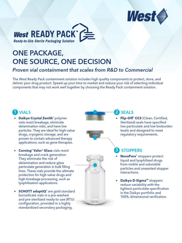 Ready Pack Information Sheet | PDF | Materials | Physical Sciences