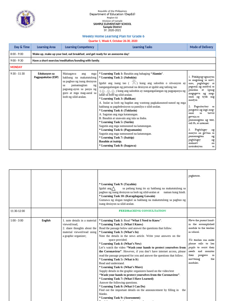 Grade 6 All Subjects WHLP q1 w4 | PDF | Grafting | Plants