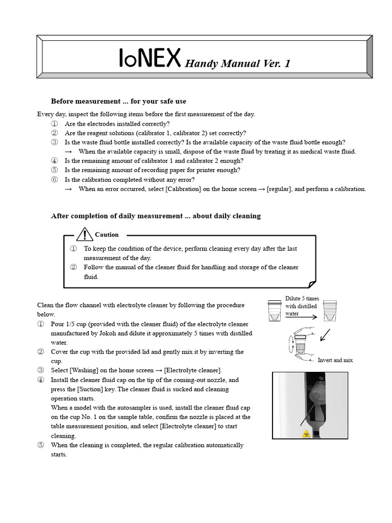 IoNEX Handy Manual Operation 1st | PDF