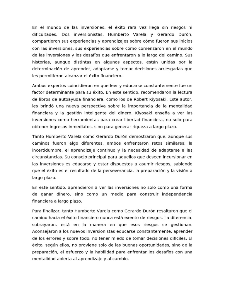 En El Mundo de Las Inversiones | PDF